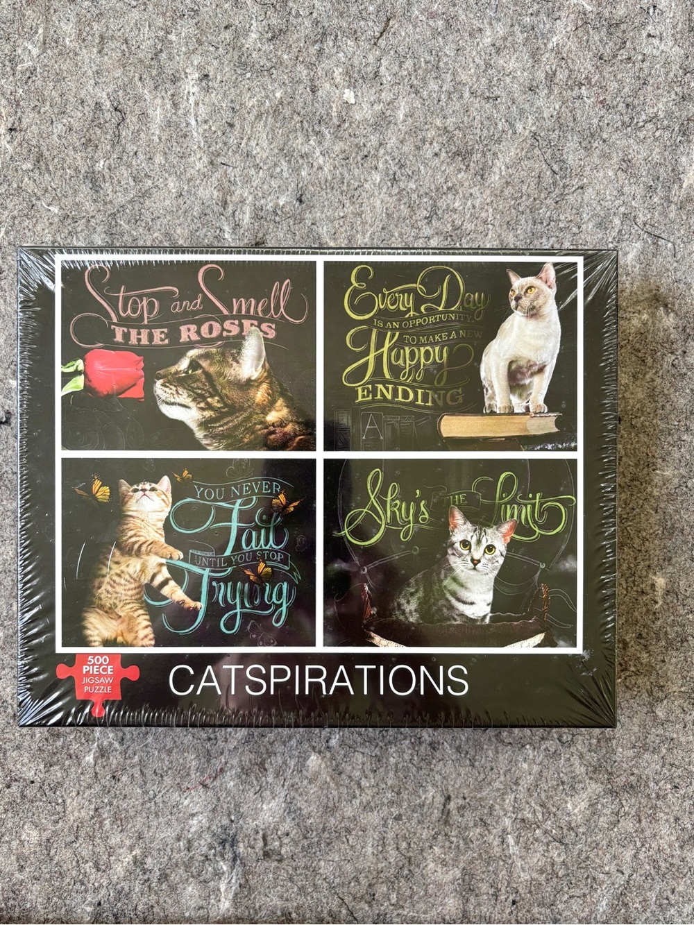 Catspirations 500 piece cats jigsaw puzzle new in packaging